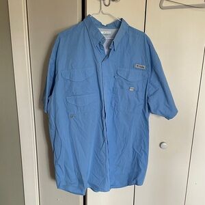 Columbia Men's Light Blue Shirt Jacket